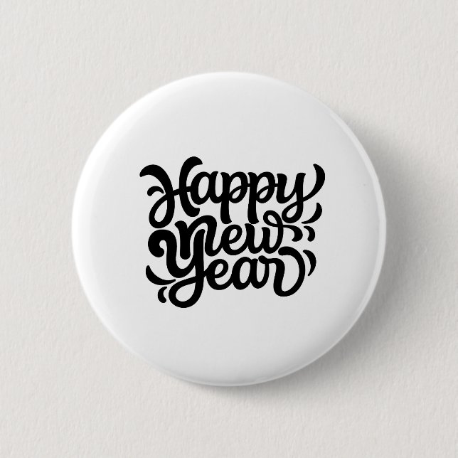 Happy New Year Buttons (Front)