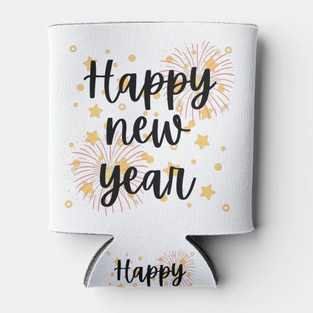 Happy New Year Can Cooler (Front)