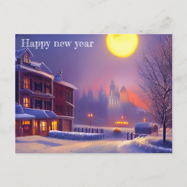 Happy New Year card  (Front)
