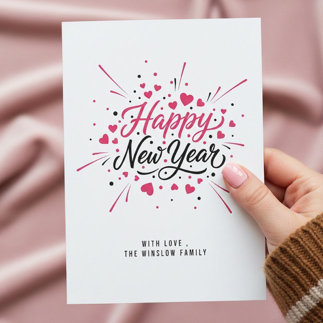 Happy New Year Card – Personalised Name or Family (Creator Uploaded)