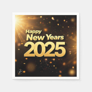 happy new year cards 2025 napkin