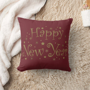 happy new year celebrate event cushion