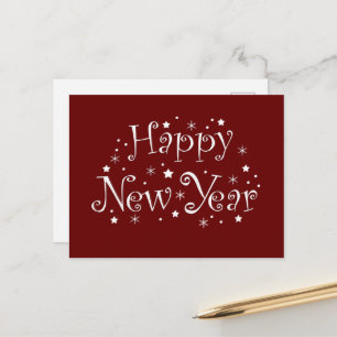 Happy New Year Celebrate Event Holiday Postcard