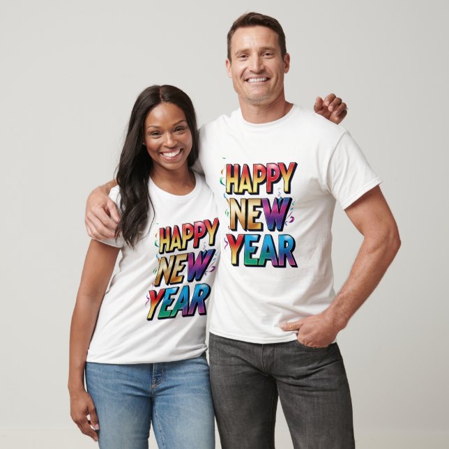 Happy New Year, Celebrate in Style T-Shirt (Unisex)