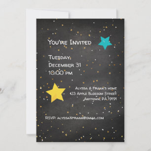 Happy New Year Celebration Custom Year Invitation