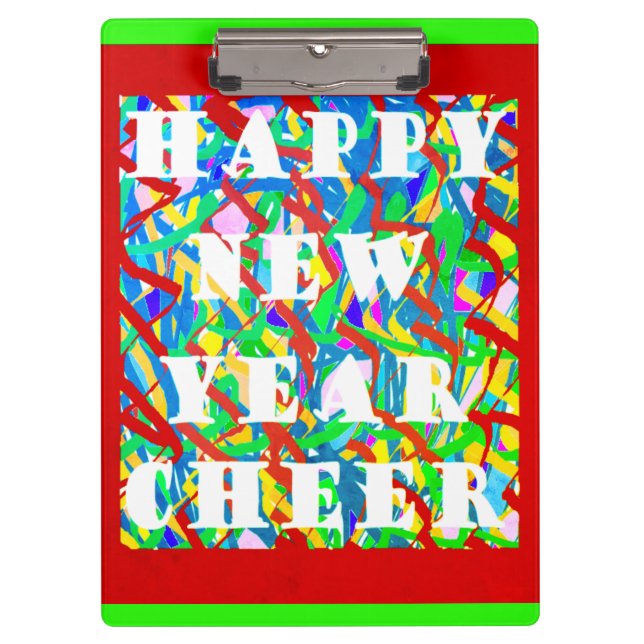 Happy new year celebration holiday design   clipboard (Front)