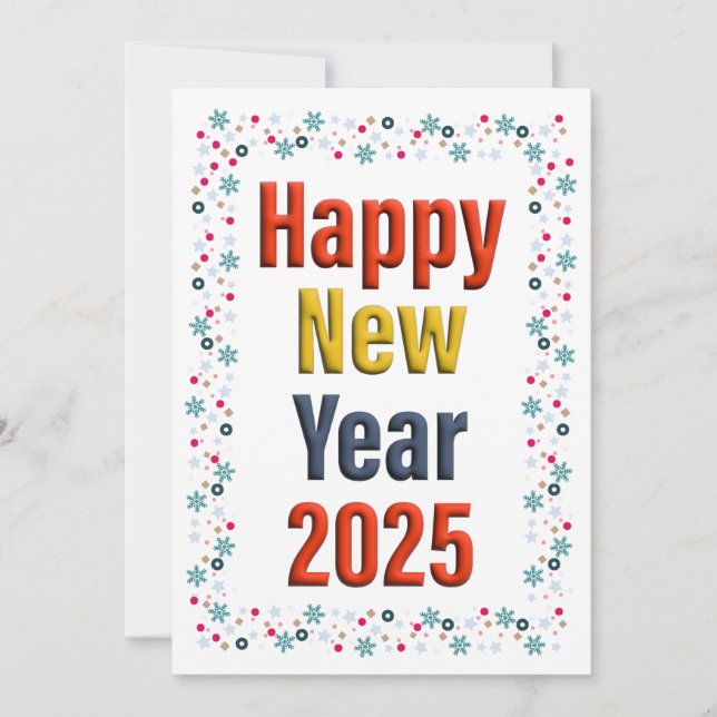 Happy New Year celebration Invitation (Front)