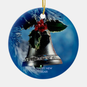Happy New Year Ceramic Tree Decoration