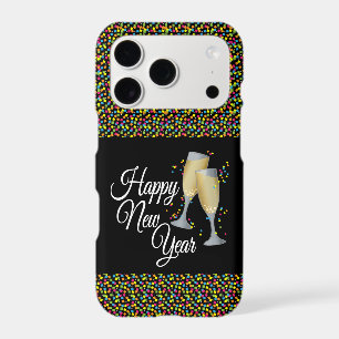 Happy New Year Champagne Glasses