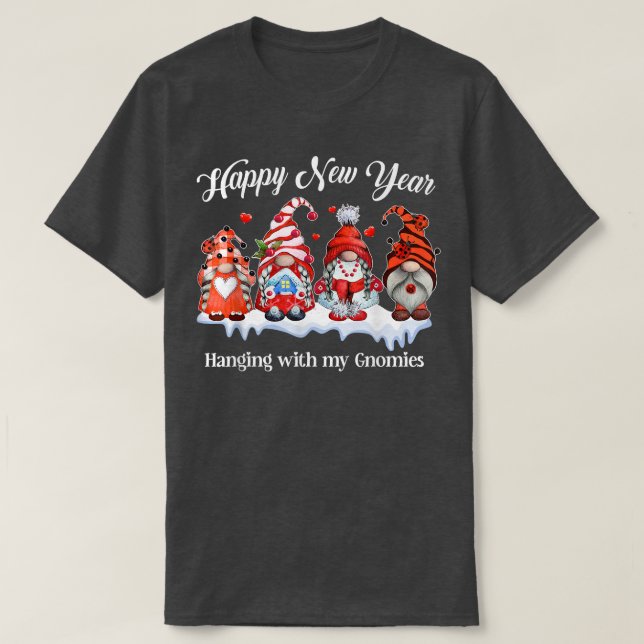 Happy New Year Chillin With My Gnomies Women Kids  T-Shirt (Design Front)