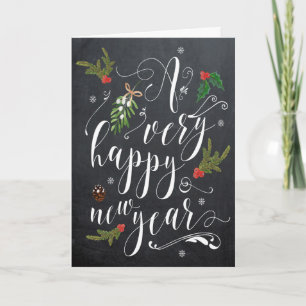 happy new year christmas holiday card