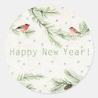 Happy New Year! Classic Round Sticker