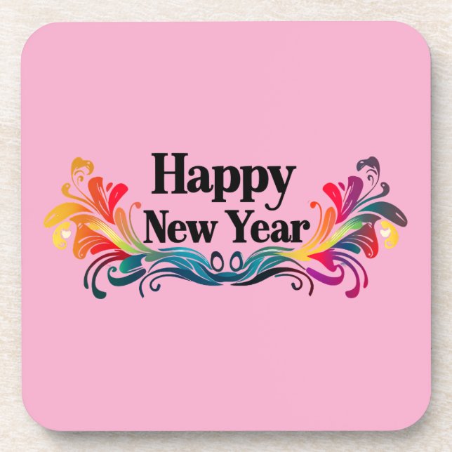 Happy New Year Coaster (Front)