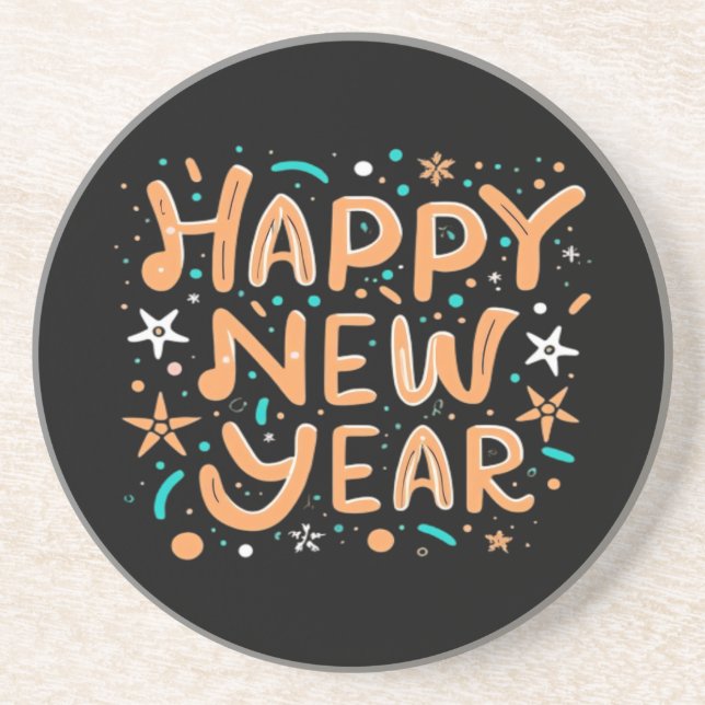 Happy New Year Coaster (Front)
