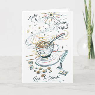 Happy New Year Coffee Card