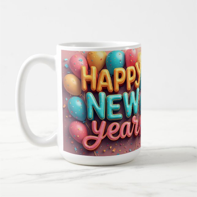 Happy New Year Coffee Mug (Left)