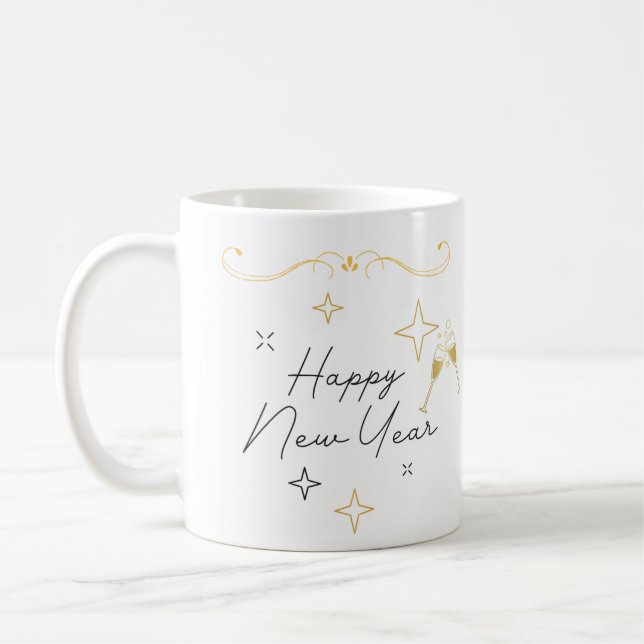 Happy New Year Coffee Mug (Left)