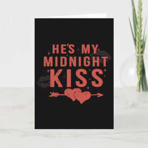 Happy New Year Couples He's My Midnight Kiss Valen Card