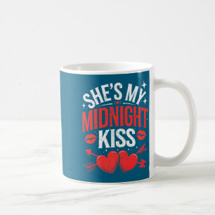 Happy New Year Couples She's My Midnight Kiss Vale Coffee Mug