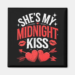 Happy New Year Couples She's My Midnight Kiss Vale Magnet
