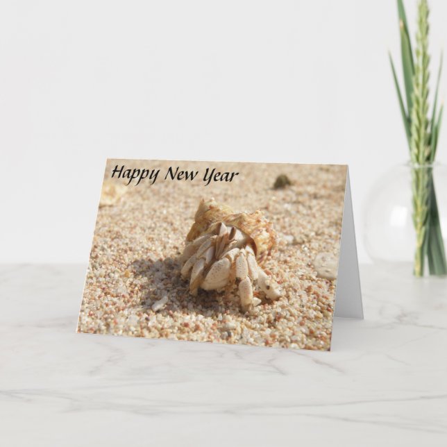 Happy New Year Crab Card (Front)