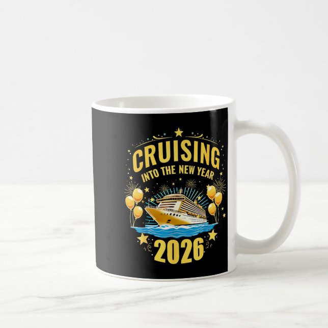 Happy New Year Cruise 2026 Party Trip Cruising Int Coffee Mug (Right)