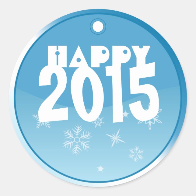 Happy New Year Customisable Sticker (Front)