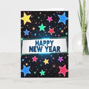 Happy New Year Dazzling Card