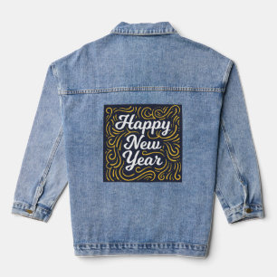 Happy New Year Denim Jacket
