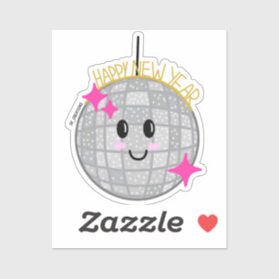Happy New Year Disco Ball