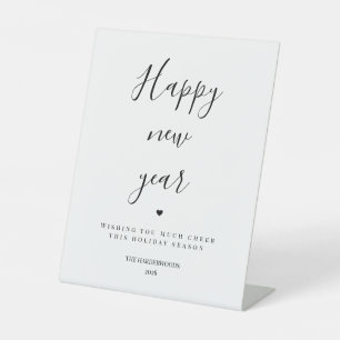 Happy New Year Elegant Welcome Minimalist  Sign