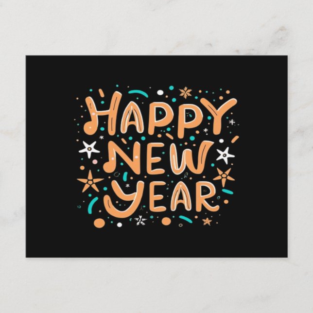 Happy New Year Enclosure Card (Front)
