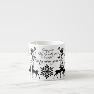 happy new year espresso cup