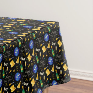Happy New Year Eve Celebrations Party  Tablecloth