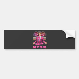 Happy New Year Eve Trump Resolution 2025 Bumper Sticker