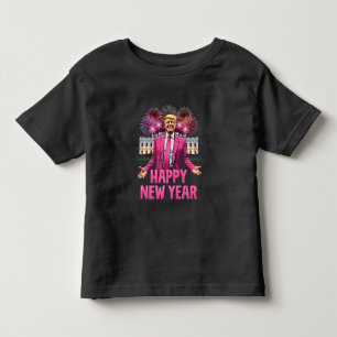 Happy New Year Eve Trump Resolution 2025 Toddler T-Shirt