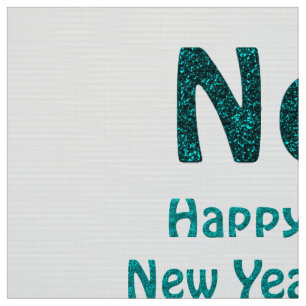 happy new year fabric
