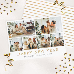 Happy New Year Family Photo Holiday Card