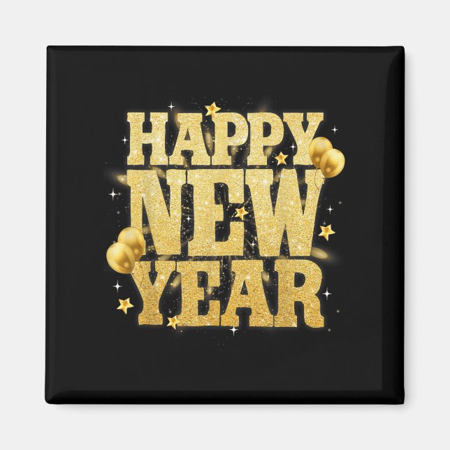 Happy New Year Family Reunion Party New Year Eve O Magnet (Front)