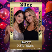 Happy New Year Faux Gold