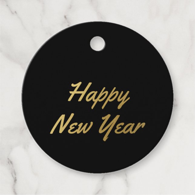 Happy New Year - Favour Tags (Front)