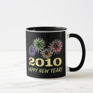 Happy New Year Festive Fireworks -Holiday Gift Mug