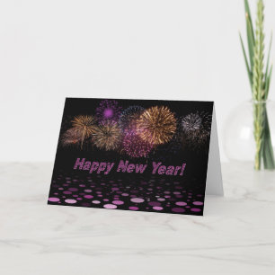 Happy New Year - Feuerwerk Holiday Card