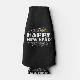 Happy New Year Fireworks Funny New Years Eve NYE E Bottle Cooler