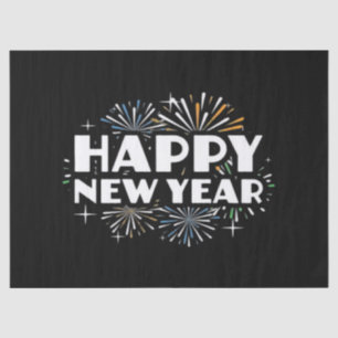 Happy New Year Fireworks Funny New Years Eve NYE E Tissue Paper