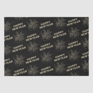 Happy New Year Fireworks Tissue Paper