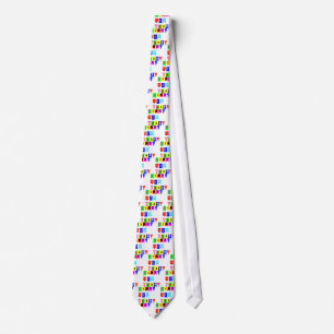 Happy New Year Flags Tie