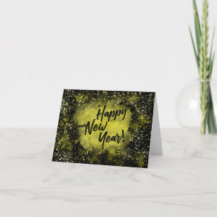 Happy New Year Folded Greeting Card