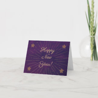 Happy New Year Folded Greeting Card