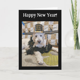 Happy New Year from the dog Card